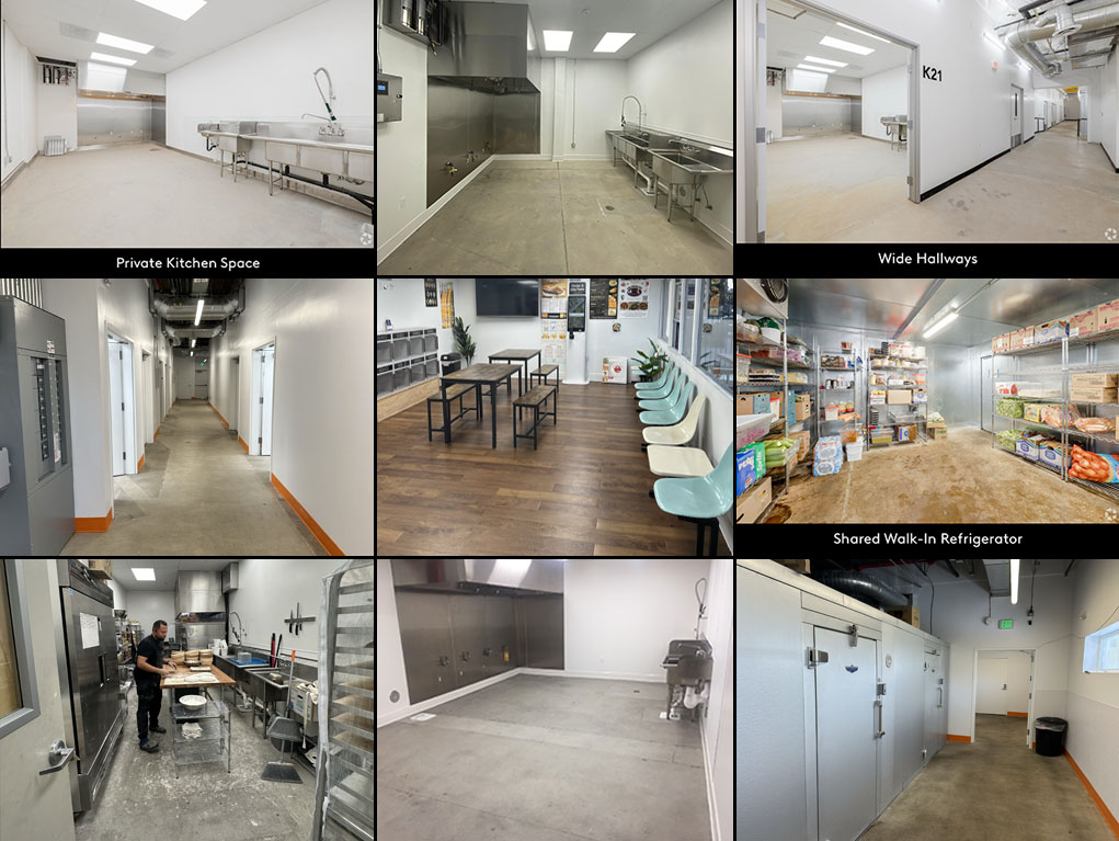 Collage imagery of Maker Kitchens